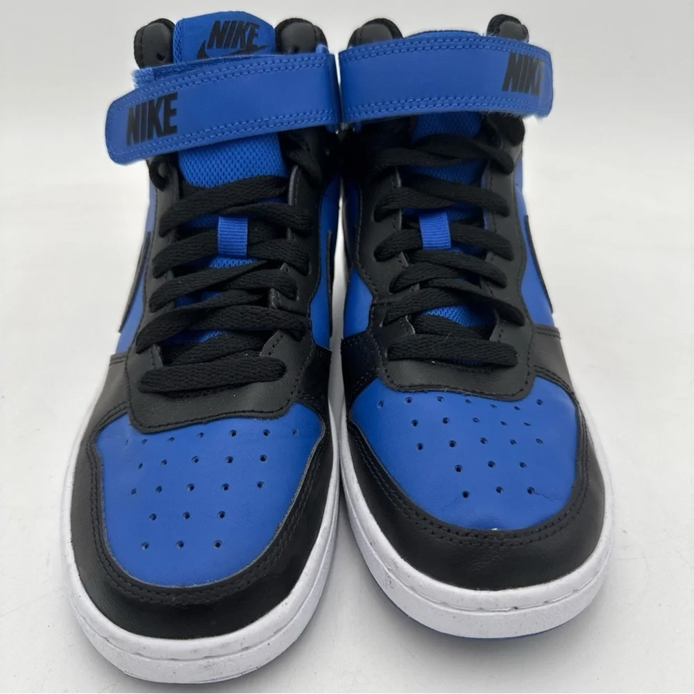 Nike Black and Blue High-Top Sneakers